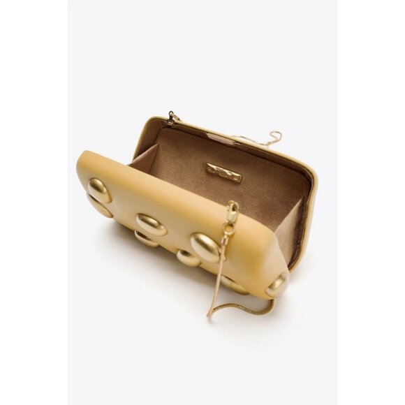 ZARA CLUTCH WITH METAL APPLIQUÉS - Picture 5 of 6